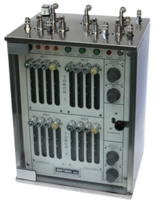 M101S S di Cryotek Eng: quattro miscelatori autonomi in un unico telaio, sistemi di preriscaldo incorporati, valvole di sovrappressione settabili, lettura delle portate con sistema analogico Pitot. Adatto per applicazioni Oil & Gas.